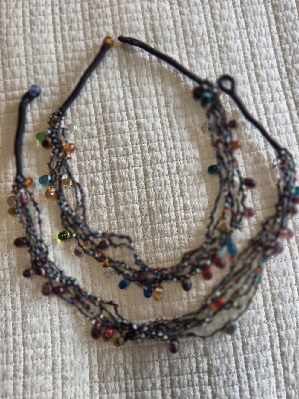 Handcrafted Multicolor Beaded Women’s Necklace - Versatile Fashion Accessory